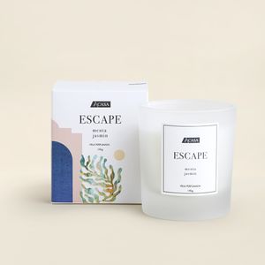 Vela Perfumada Escape Menta e Jasmin 190g - A\CASA