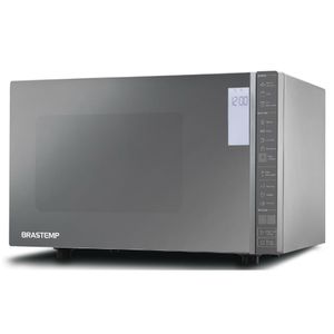 Micro-ondas Brastemp 32 Litros cor Inox Espelhado com Grill e Painel Integrado - BMG45AR