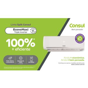 Ar Condicionado Split Consul Triple Inverter EconoMaxi Frio 22000 BTUs Und - CBK22CBBCJ