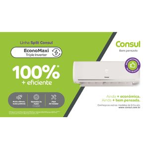 Ar Condicionado Split Consul Triple Inverter EconoMaxi Frio 18000 BTUs - CBK18CBBCJ