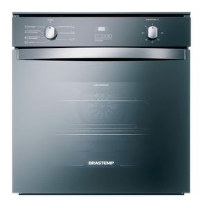 Forno de Embutir Elétrico Brastemp 84 Litros Cor Inox Espelhado com Convecção e Timer Touch   - BOC84AR