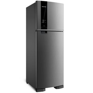 Geladeira Brastemp Frost Free Duplex 375 litros cor Inox com Espaço Adapt - BRM45JK