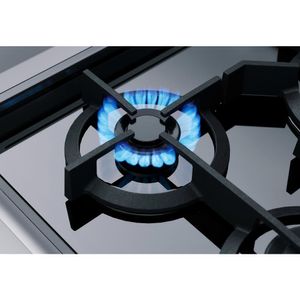 Fogão Brastemp 5 Bocas De Embutir Cor Inox Com Mesa De Vidro E Touch Timer Com Autodesligamento   - BYS5VCR