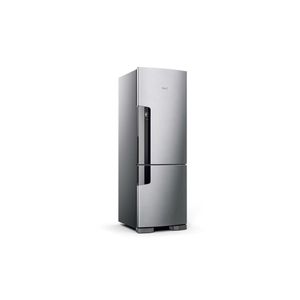 Geladeira Consul Frost Free Duplex 397 litros Evox com freezer embaixo - CRE44BK