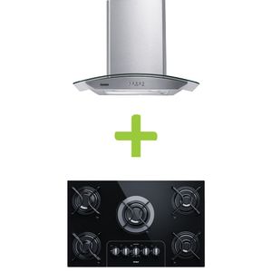 Combo Coifa de Parede 60 cm Inox 4 bocas + Cooktop 5 bocas Consul  (CAP60AR + CD075AE) - CAP6CD07CJ