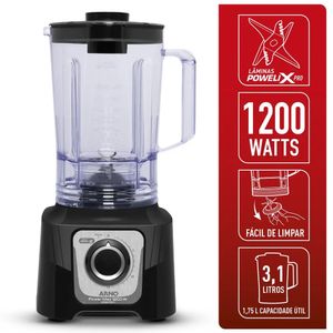 Liquidificador Arno Power Max 1200W Limpa Fácil Preto LN78
