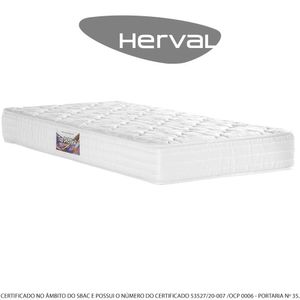 Colchão de Solteiro Herval Top 45 New, Espuma D45, 25x88x188 cm