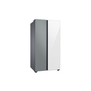 Geladeira Samsung Side by Side 626L All Around Cooling SpaceMax Cinza e Branco RS60CB70NA7GAZ