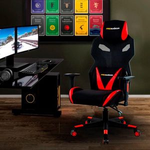 Cadeira Gamer Executiva PRO-X Gaming Reclinável Giratória Preto/Vermelho G56 - Gran Belo