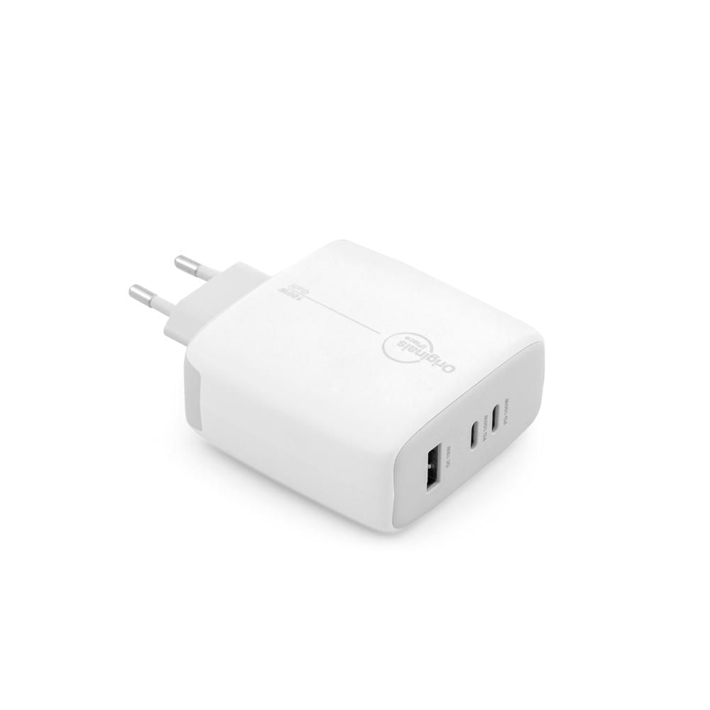 Cargador USB + 2xUSB-C GaN, 100W, Línea Sampa - Originales iPlace